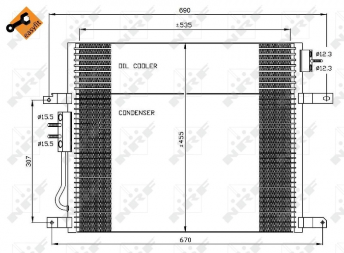 Radiator AC condensator III Jeep Grand Cherokee 3.7 V6 [2]