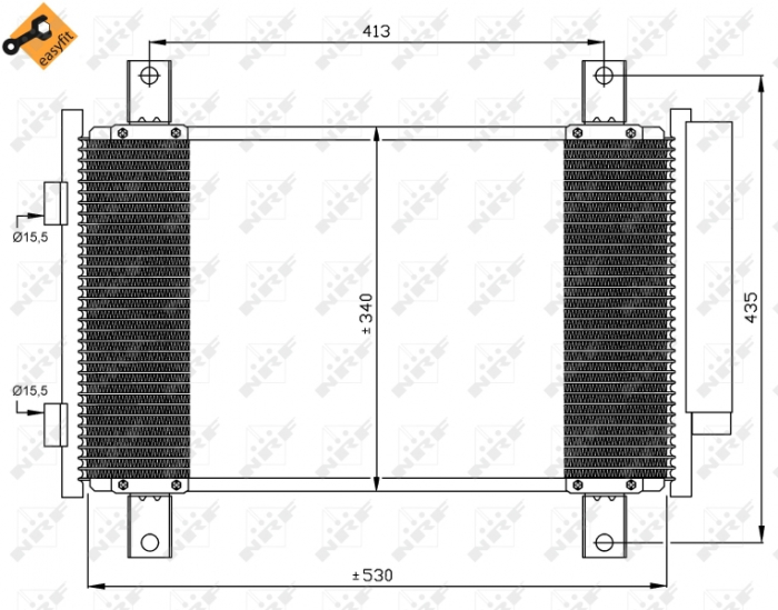 Radiator AC condensator (inclusiv uscător) 04/2002- CITROEN JUMPER (244) PEUGEOT BOXER al II-lea (244) [3]