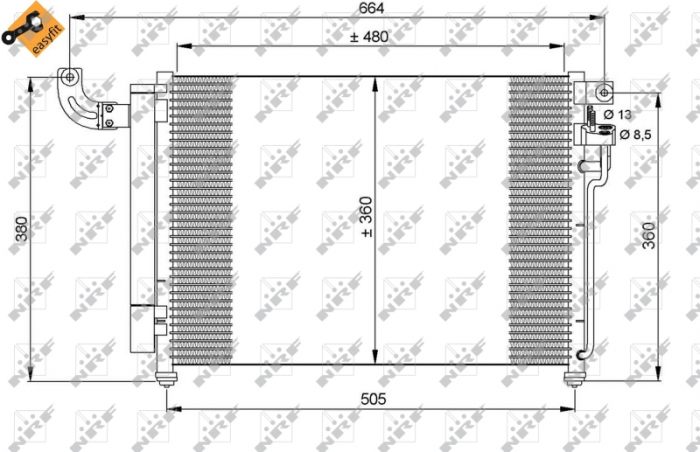 Radiator AC condensator Kia Rio II (JB) 1,5 CRDI [3]