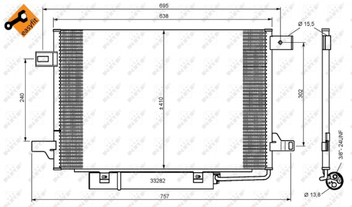 Radiator AC condensator Mercedes A-Class W169 04 - / B-Class W245 05 -  [5]