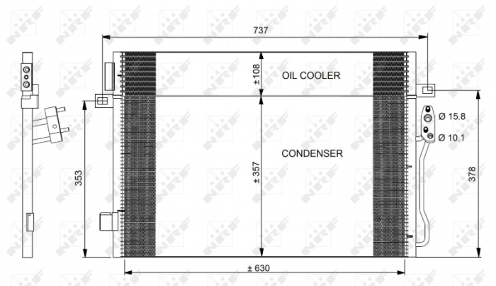 Radiator AC condensator potrivit DODGE JOURNEY 2.4-3.5 06.08- [5]