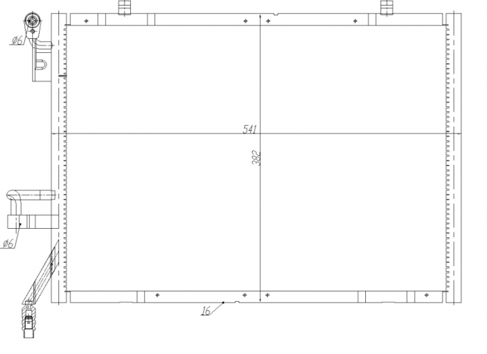 Radiator AC condensator potrivit FORD B-MAX, FIESTA VI, FIESTA VII, TOURNEO COURIER B460, TRANSIT COURIER B460, TRANSIT COURIER B460/MINIVAN 1.0 09.12- [1]