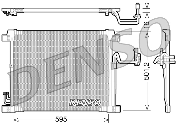 Radiator AC condensator potrivit INFINITI FX 3.7/5.0 10.08- [3]
