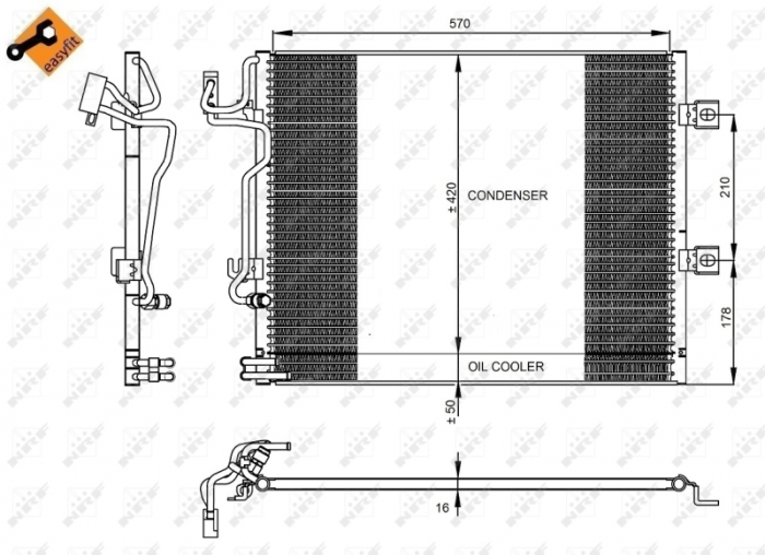 Radiator AC condensator potrivit MERCEDES S (C216), S (W221) 5.5/6.0 12.05-12.13 [4]