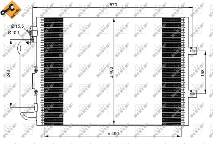 Radiator AC condensator Renault Twingo (CN0_) 1.2 16V (CN0A) '07- [2]