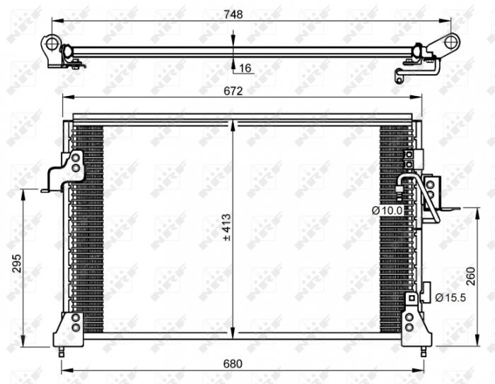 Radiator AC condensator Rover Discovery 2.5TD 01.99-06.04 [3]
