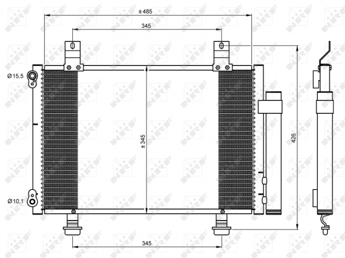 Radiator AC condensator Suzuki Swift III (SG) 1,5 [3]