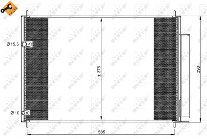 Radiator AC condensator TOYOTA AURIS 1.4 D-4D [3]