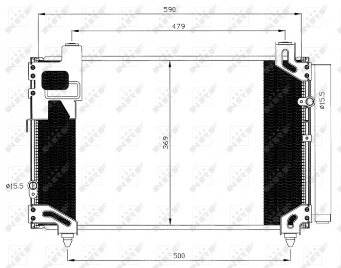Radiator AC condensator Toyota Avensis (T25) 2.0 D-4D [2]