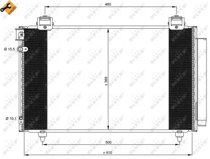 Radiator AC condensator TOYOTA - AVENSIS vagon (T250) - 1.6/2.0 [3]
