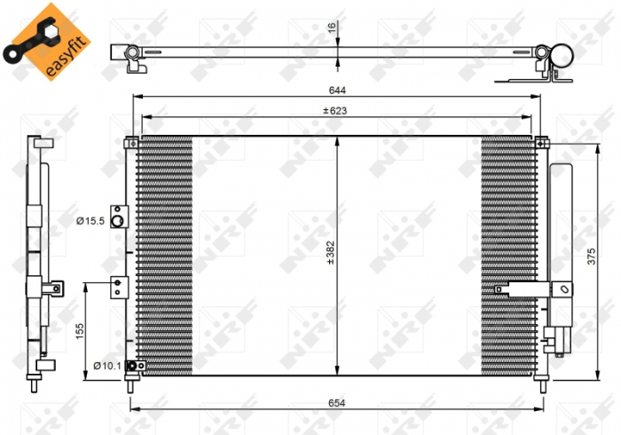 Radiator AC condensator VIII SALONUL HONDA CIVIC (FD) 1.6 [3]