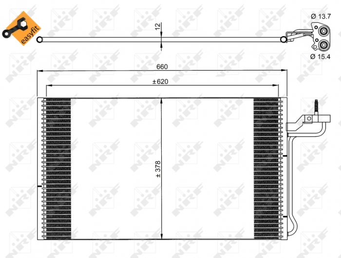 Radiator AC condensator VOLVO S40 II (MS) 2.4 [3]