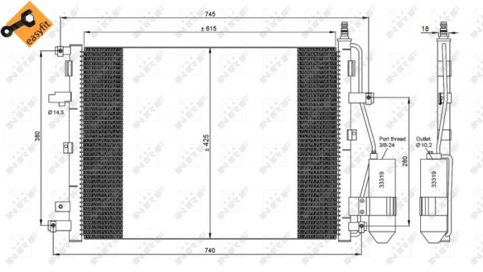 Radiator AC condensator Volvo XC 90 2.5 T [2]