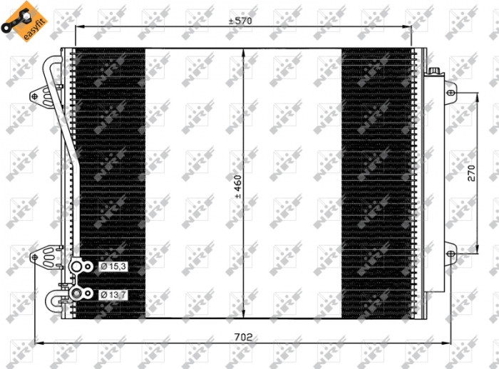Radiator AC condensator VW PASSAT (3C2) 2.0 FSI [2]