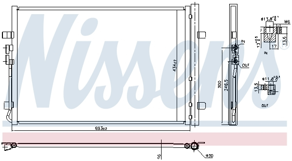Radiator aer conditionat AC aluminiu potrivit VW ATLAS 2.0/3.6 12.16- [1]