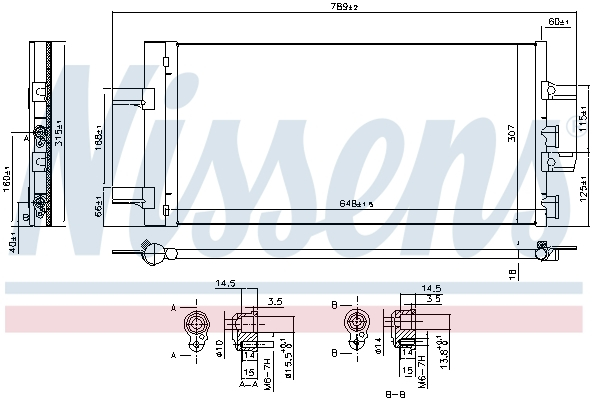 Radiator aer conditionat AC cu uscator potrivit BMW Seria 1 (F40), 2 (F45), 2 GRAN COUPE (F44), 2 GRAN TOURER (F46), X1 (F48), X2 (F39); MINI COUNTRYMAN (F60) 1.5D/2.0/2.0D 11.13- [3]