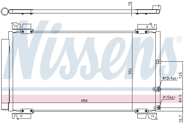 Radiator aer conditionat AC cu uscator potrivit LEXUS IS II 2.2D 08.05-07.12 [3]