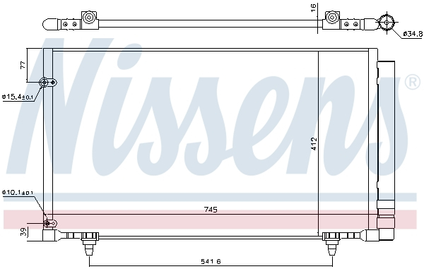 Radiator aer conditionat AC cu uscator potrivit LEXUS RX 3.5 12.08-09.15 [3]
