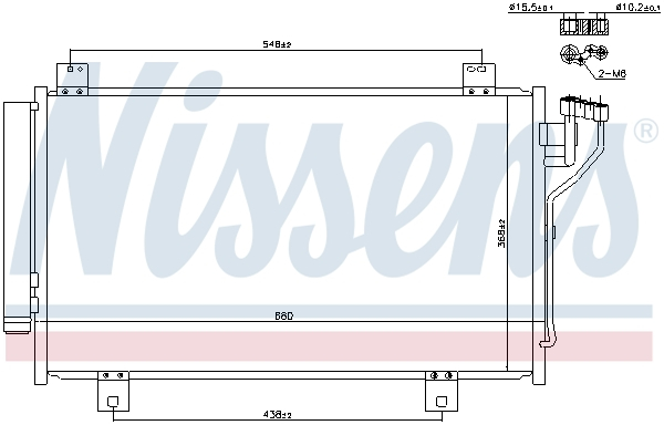 Radiator aer conditionat AC cu uscator potrivit MAZDA 3, 6 1.5-2.5 12.12- [3]