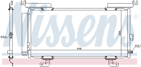 Radiator aer conditionat AC cu uscator potrivit SUBARU LEGACY VI, OUTBACK 2.0D/2.5/3.6 10.14- [3]