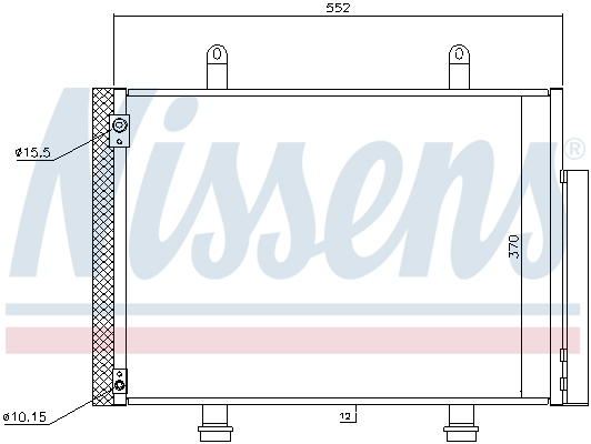 Radiator aer conditionat AC cu uscator potrivit SUZUKI SWIFT IV 1.2/1.3D/1.6 10.10- [1]