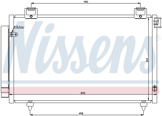 Radiator aer conditionat AC cu uscator potrivit TOYOTA AVENSIS 1.6/1.8/2.0D 03.03-11.08 [1]