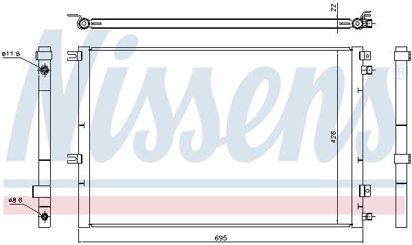 Radiator aer conditionat AC potrivit IVECO DAILY IV, DAILY V 2.3D 05.06-02.14 [3]