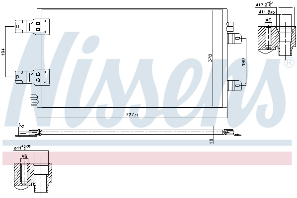 Radiator aer conditionat AC potrivit NISSAN INTERSTAR; OPEL MOVANO A; RENAULT MASTER II 1.9D/2.5D 04.02- [3]