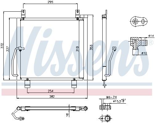 Radiator aer conditionat AC potrivit SUZUKI ALTO VI 1.1 09.04-12.08 [1]