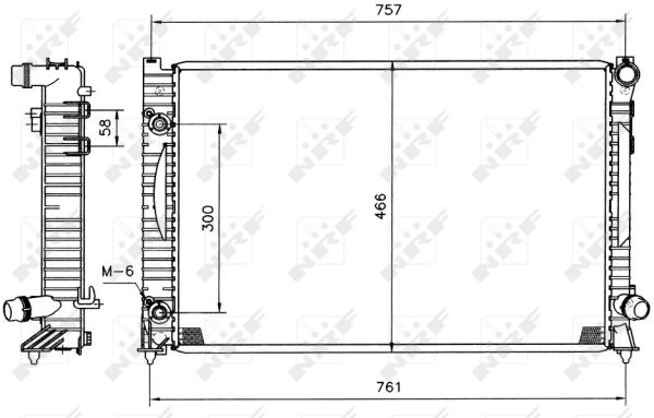 Radiator apa racire motor AUDI A6 4.2 intre 1998-2005 [1]