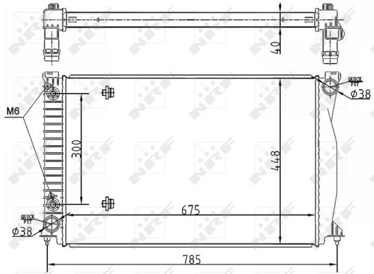 Radiator apa racire motor AUDI A6, A6 ALLROAD 4.2 intre 2006-2011 [1]