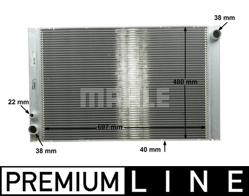 Radiator apa racire motor AUDI A8 4.2/5.2/6.0 intre 2003-2010 [1]