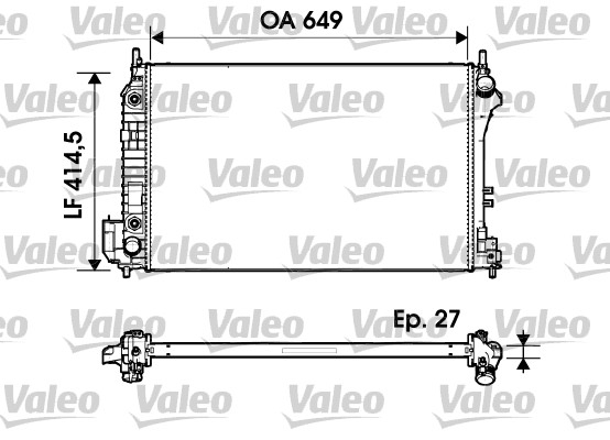 Radiator apa racire motor cadillac bls; hyundai grand santa fa ; saab 9-3 2.0 2.0alk 2.2d dupa 2002