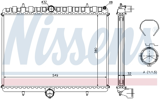 Radiator apa racire motor CITROEN C8, JUMPY; FIAT SCUDO; LANCIA PHEDRA; PEUGEOT 807, EXPERT, EXPERT TEPEE; TOYOTA PROACE 1.6D/2.0/2.0D dupa 2002 [1]
