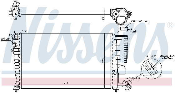 Radiator apa racire motor CITROEN XSARA, ZX; PEUGEOT 306 1.1-2.0 intre 1991-2005 [1]