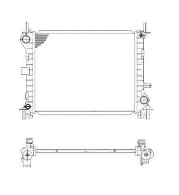Radiator apa racire motor FORD FOCUS (DAW, DBW) NRF 509614 [1]