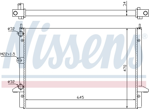 Radiator apa racire motor FORD GALAXY; VW SHARAN 2.3/2.8 intre 1995-2006 [1]
