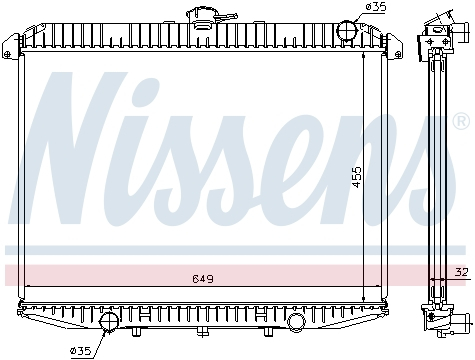 Radiator apa racire motor FORD MAVERICK; NISSAN TERRANO II 2.7D intre 1993-2002 [1]