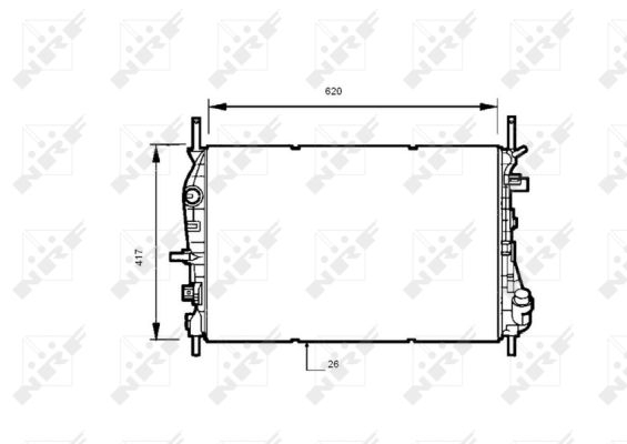 Radiator apa racire motor FORD MONDEO III 2.0D-3.0 intre 2000-2007 [1]