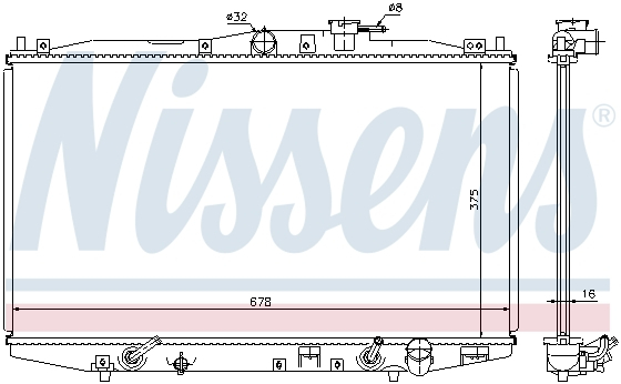 Radiator apa racire motor HONDA ACCORD VI 2.0 intre 1998-2003 [1]