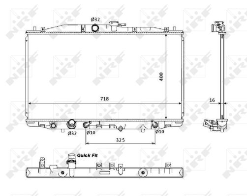 Radiator apa racire motor HONDA ACCORD VII 2.4 intre 2003-2008 [1]