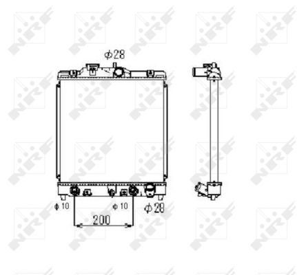 Radiator apa racire motor HONDA CIVIC V, CRX III 1.6 intre 1991-1998 [1]