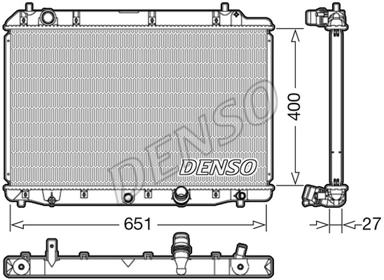 Radiator apa racire motor HONDA CR-V II, FR-V 2.2D dupa 2005 [1]