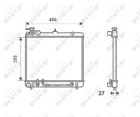 Radiator apa racire motor HYUNDAI ATOS 1.0 intre 1998-2003 [1]