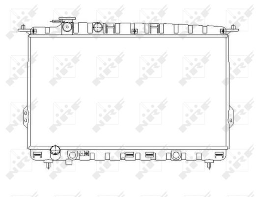 Radiator apa racire motor HYUNDAI SONATA IV, XG; KIA MAGENTIS, OPIRUS 2.0-3.5 dupa 1998 [1]
