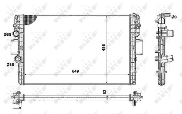 Radiator apa racire motor IVECO DAILY IV, DAILY V 2.3D/Electric intre 2006-2014 [1]