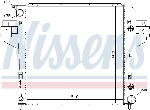 Radiator apa racire motor JEEP CHEROKEE 3.7 intre 2001-2008 [1]