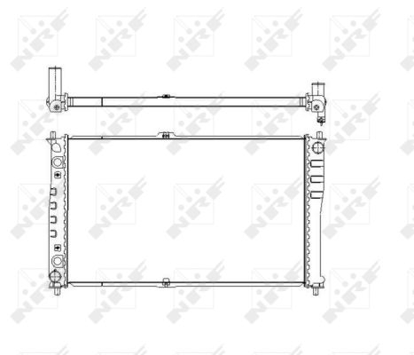 Radiator apa racire motor KIA CARNIVAL I, CARNIVAL II 2.9D intre 1999-2006 [1]