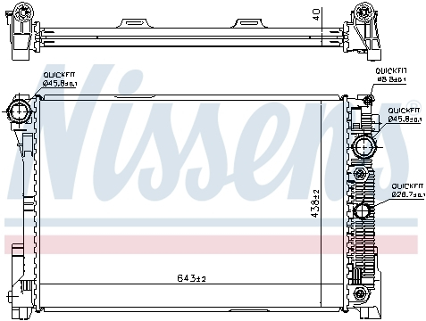 Radiator apa racire motor Mercedes Clasa C (C204), C T-MODEL (S204), C (W204), CLS (C218), CLS SHOOTING BRAKE (X218), E (A207), E (C207), E T-MODEL (S212), E (W212), GLK (X204) 1.6-6.2 dupa 2007 [1]