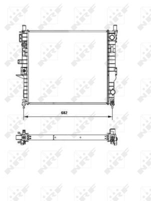 Radiator apa racire motor MERCEDES M (W163) 2.7D intre 1999-2005 [1]